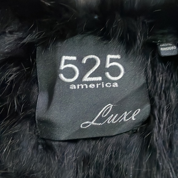 525 America luxe dyed 100% real rabbit fur vest size x small - Picture 2 of 5